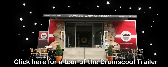 click for a video tour of the mobile drum school at download fest 2007